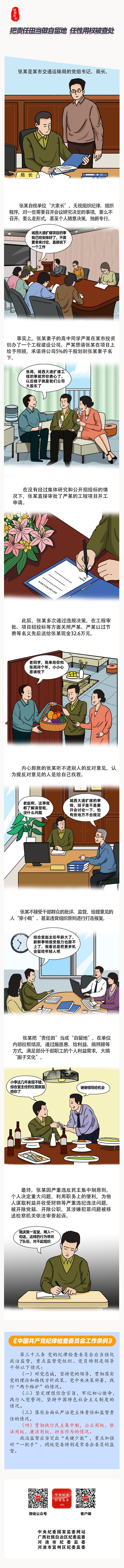 漫画说纪|把责任田当做自留地，任性用权被查处