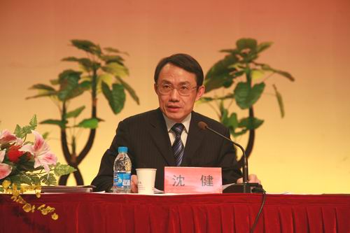 沈健厅长莅临三江学院指导科学发展观学习实践