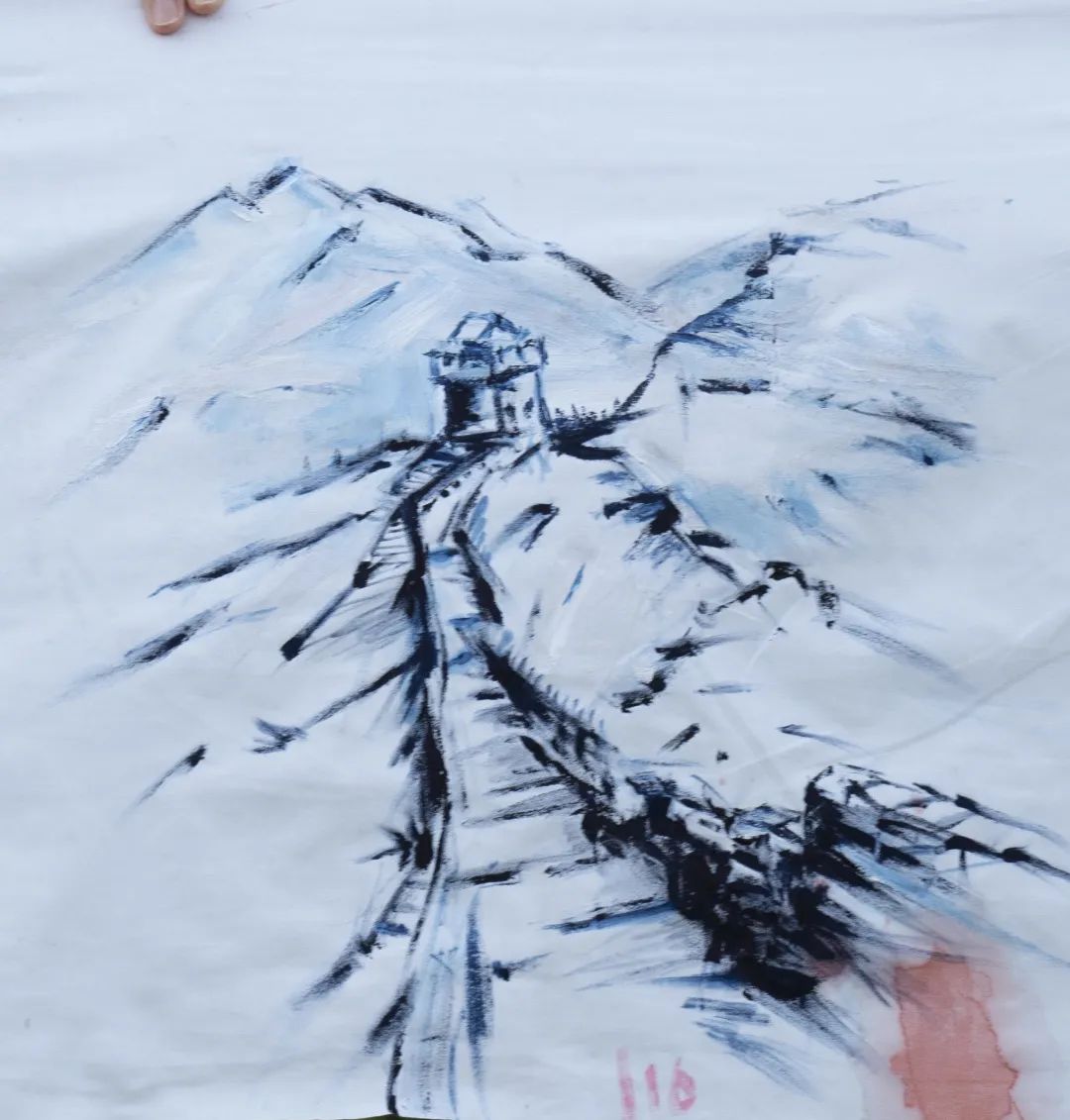 五四青年节绘百米长卷喜迎二十大永远跟党走奋进新征程