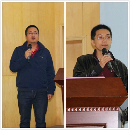 两位在名校读研的优秀校友张宇,张悦同学分别发言王磊,吴彦儒,苏思雨